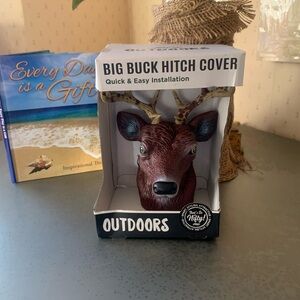 NEW NEVER USED, outdoor BIG BUCK hitch cover. BROWN deer with antlers.